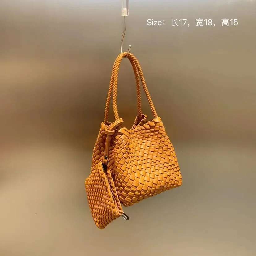 Designer Brand New High-Quality Vintage Woven Women's Tote Female Shoulder Underarm Basket Bag Hot Sale Free Shipping