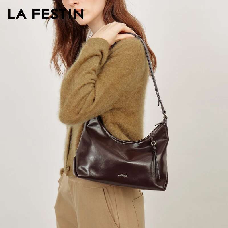 LA FESTIN Original Brand Designer Shoulder Crossbody Fashion Women Retro Female High Quality Leather Bag