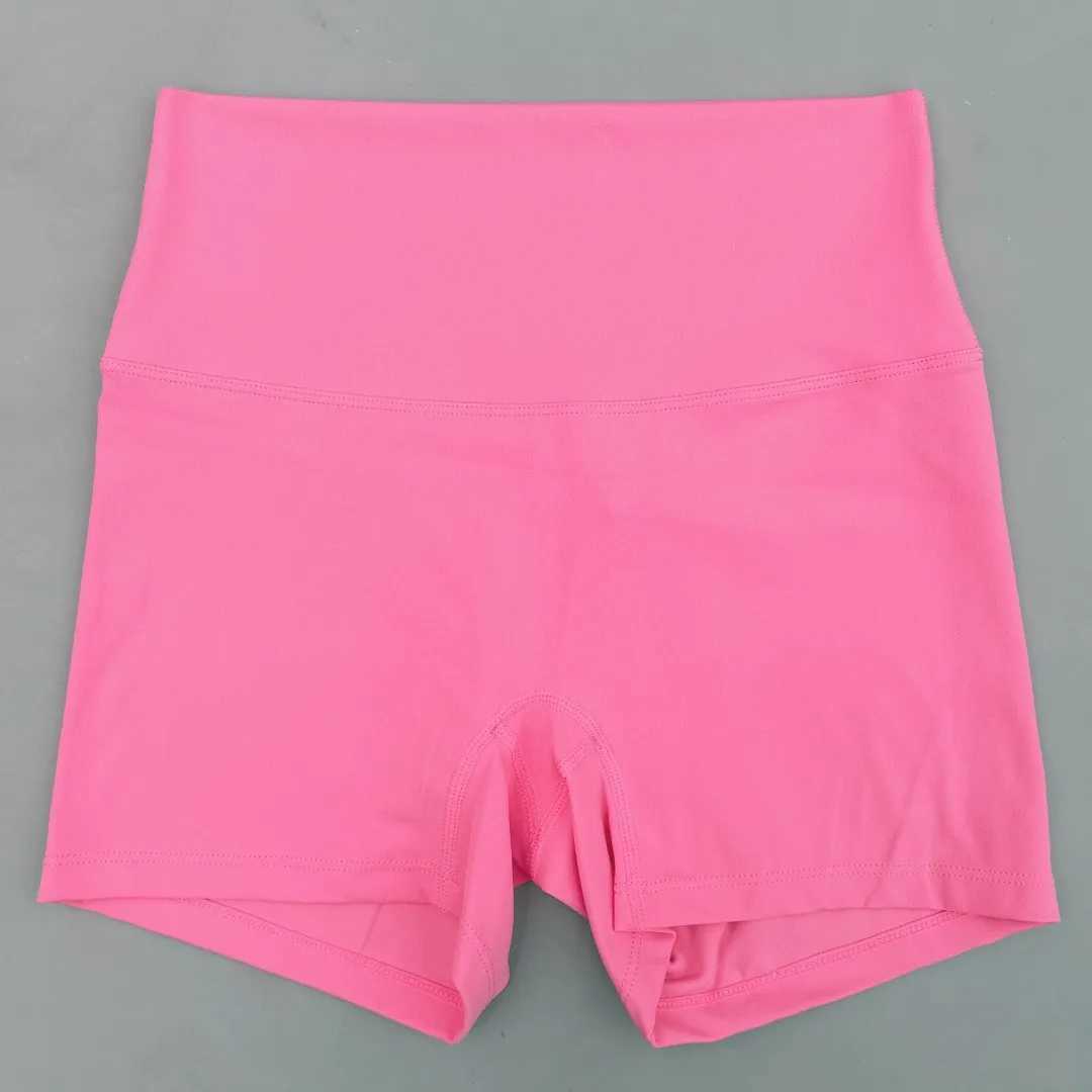 Solid color tight fitting womens fitness exercise short waist yoga short leg squatting posture comprehensive training jogging exercise Y250412