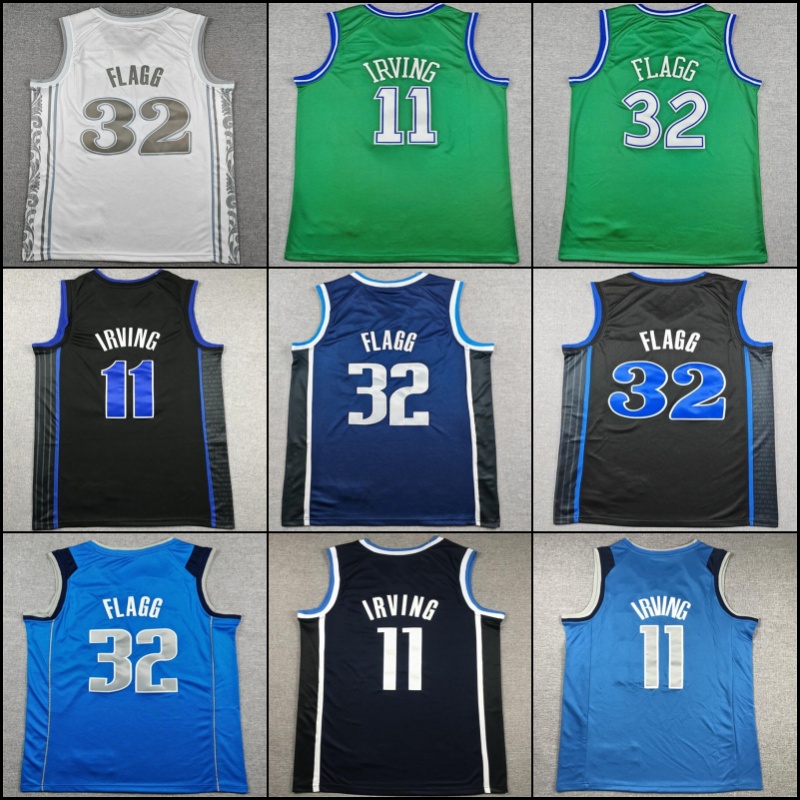 Kyrie Irving Cooper Flagg Jersey Basketball City Fans Shirt green White 11 32