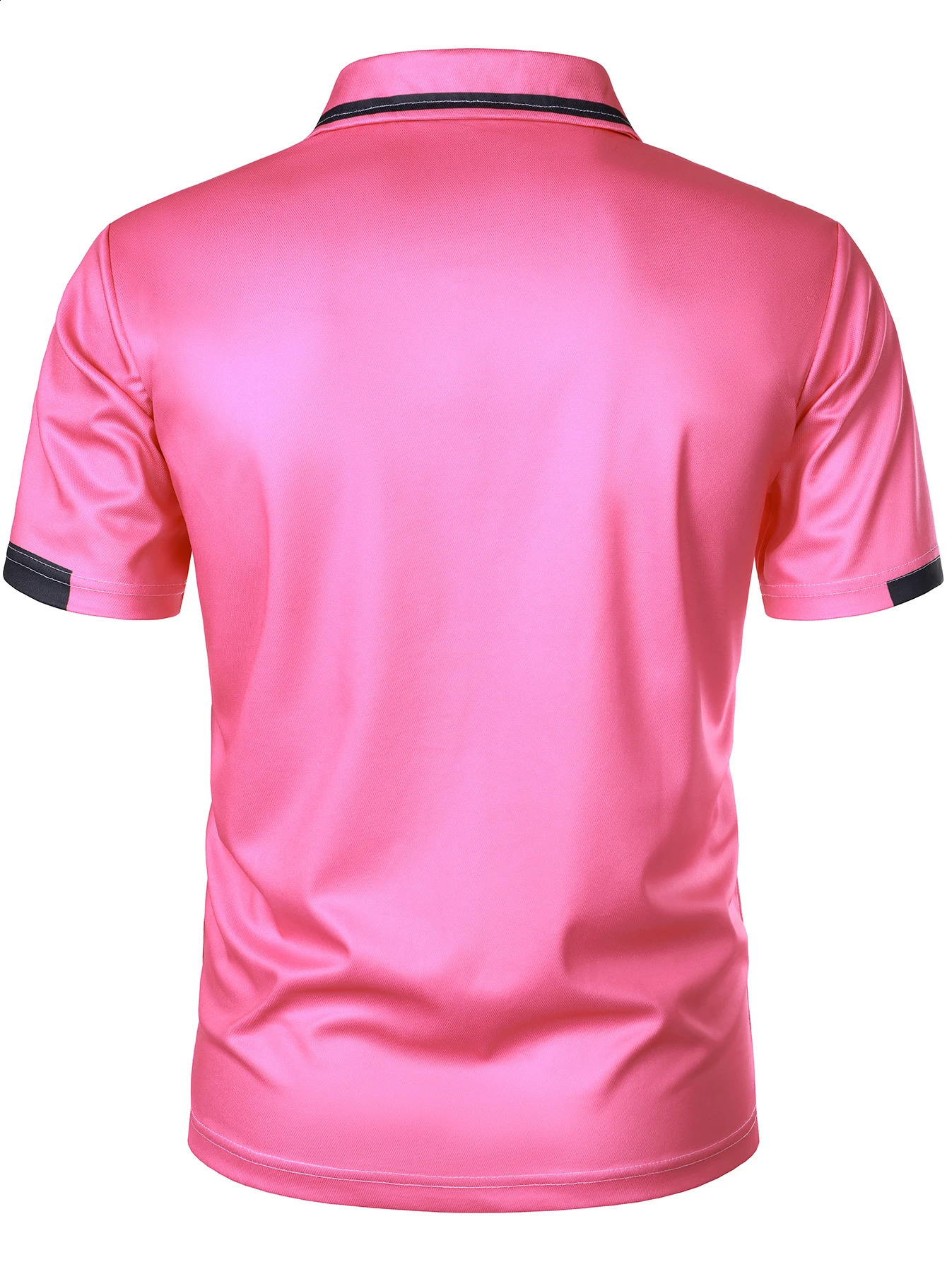 Summer Mens Short Sleeved 3-piece Set with a Lapel Polo Shirt Mens Casual Golf Top Polo Shirt with Elasticity and Comfort 250408