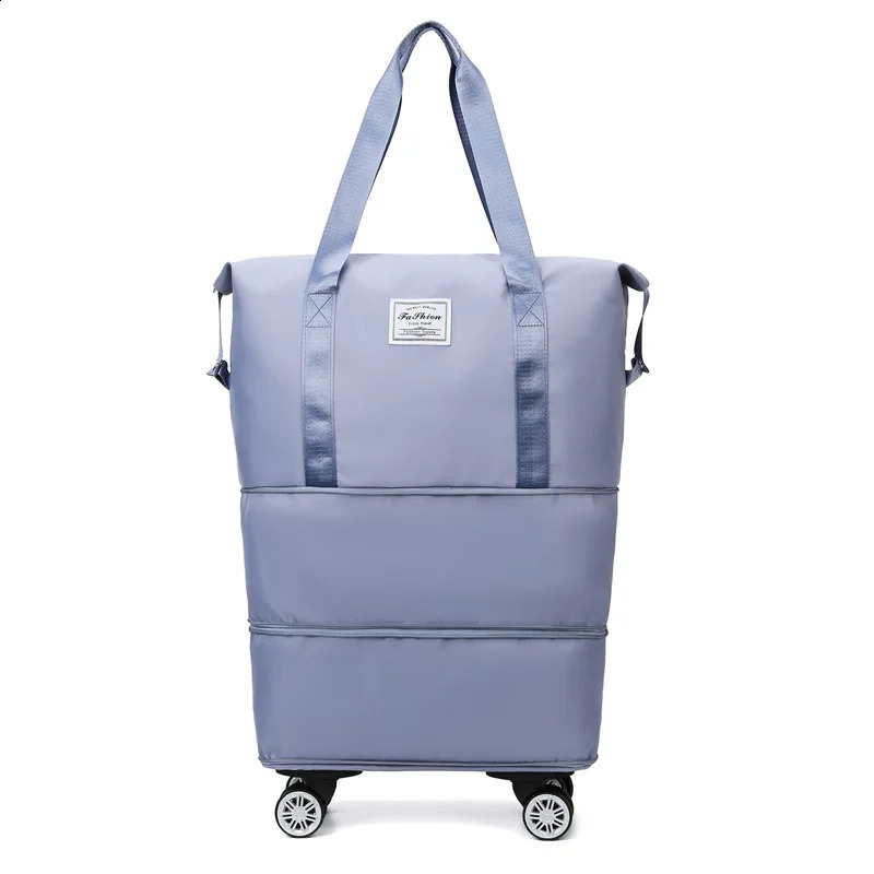 Oxford cloth large capacity travel bag Dry wet separation storage business travel luggage bag Detachable universal wheel250403