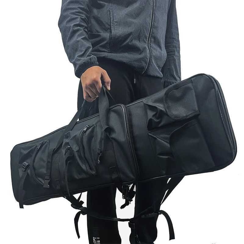 Outdoor tactical hunting air gun bag nylon air gun bag rifle backpack dual waterproof universal gun bag fishing gear bag Z250411