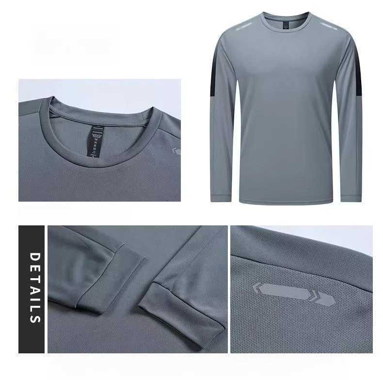 Mens Sportswear Set for Running Fitness Quick-Dry Training Clothing Cycling Morning Jogging Gear Training Tracksuits W250412