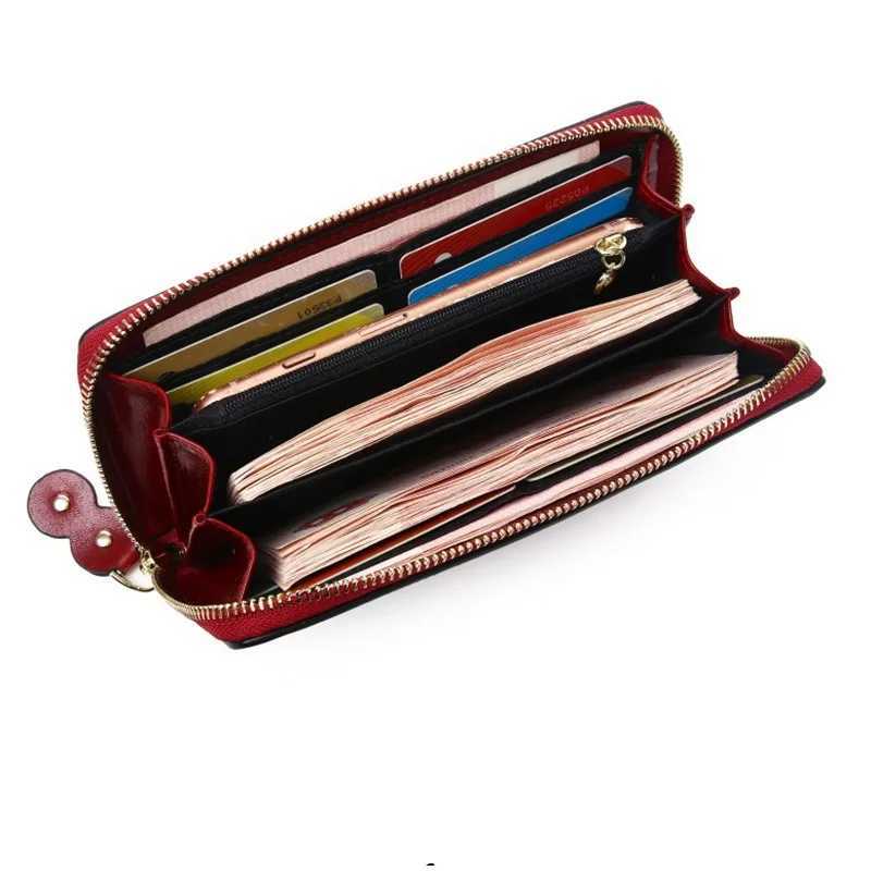 genuine leather womens bag floral real cow leather bag ladies one layer cowhide clutch bag Z250411