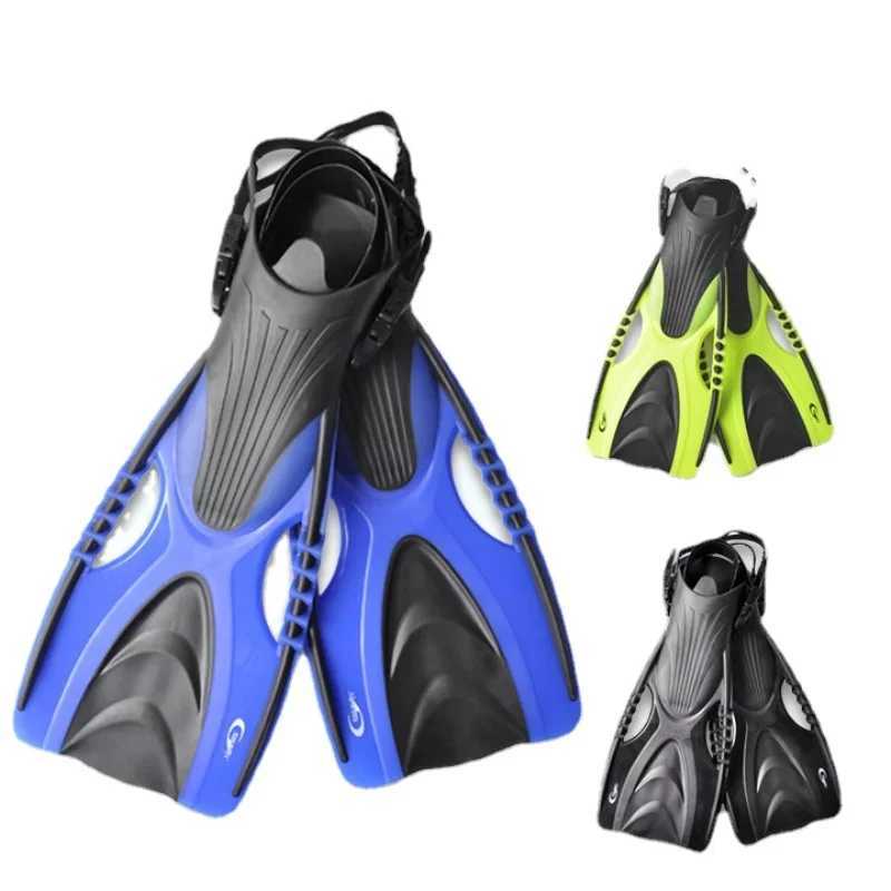 Professional scuba diving fins for adults adjustable open heel long blade flap flexible inflatable swimming finsY250412