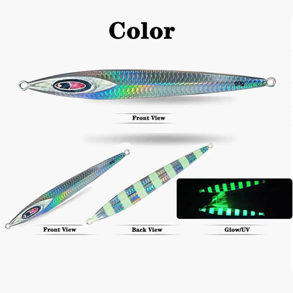 AS Fast JIg Lure Fishing Glow Jig Speed Falling Angler 60g90g120g Boat Sea Fishing Metal Hard Vertical Bait Sinking Pesca Bait Z250411