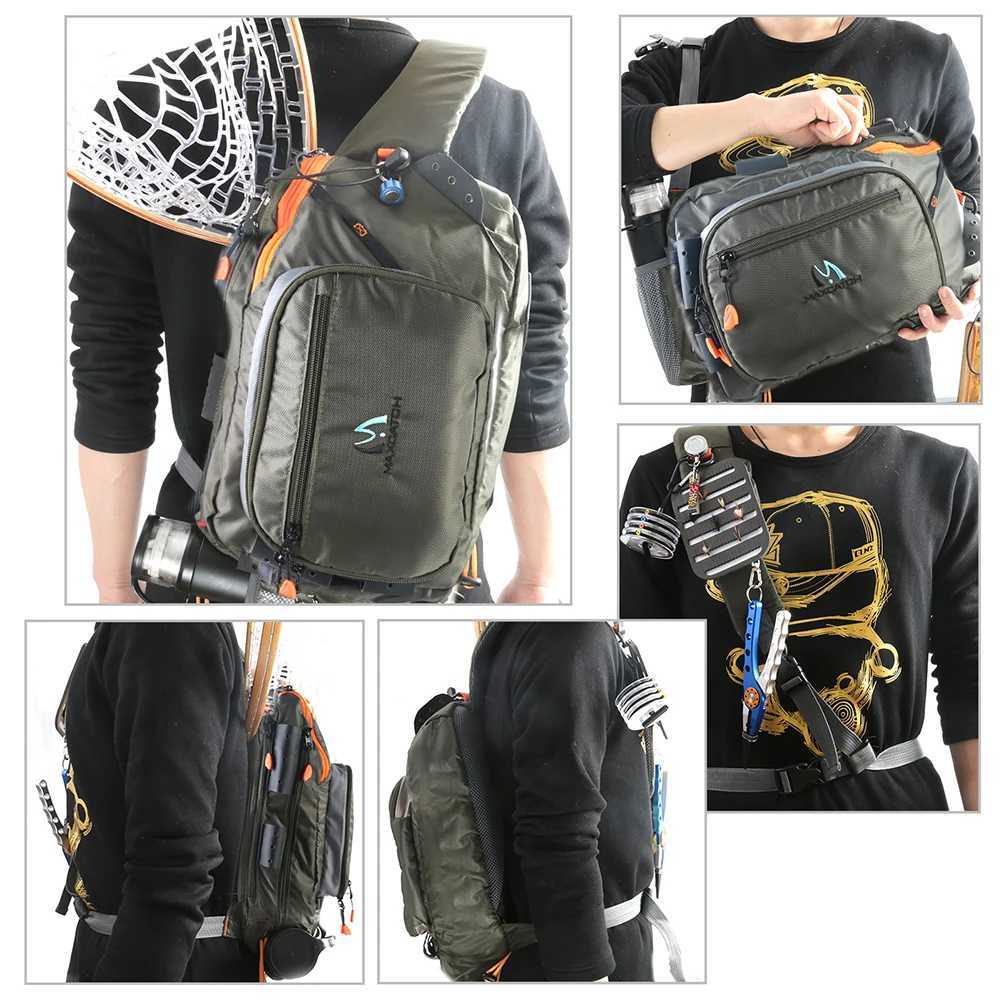 Maxcatch FCO Fishing Sling Back Pack Outdoorsport Fly Fishing Sling Bag With Fly Patch Z250411