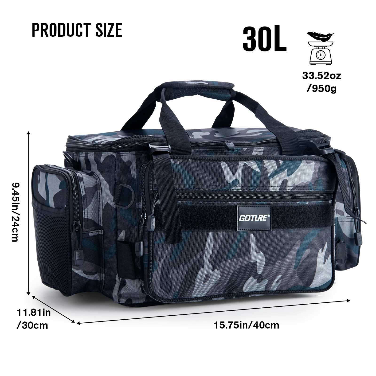 Goture Lure Bag Multifunctional Waist Shoulder Bag Crossbody Waterproof And Wear-resistant Fishing Tackle Accessory Bag Z250411
