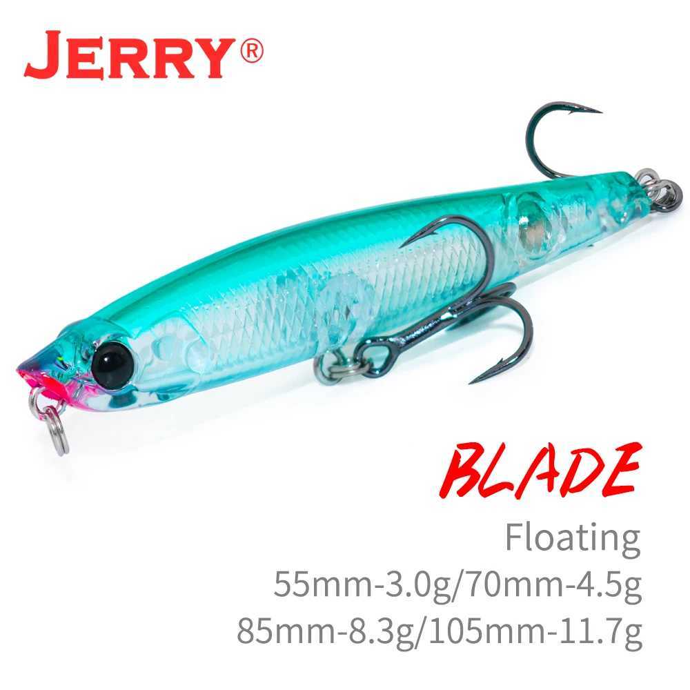 Jerry Blade Fishing Tackle Hot Pencil Fishing Lures Surface Floating Stickbait Ocean Beach Hard Bait UV Color Artificial Bait Z250411