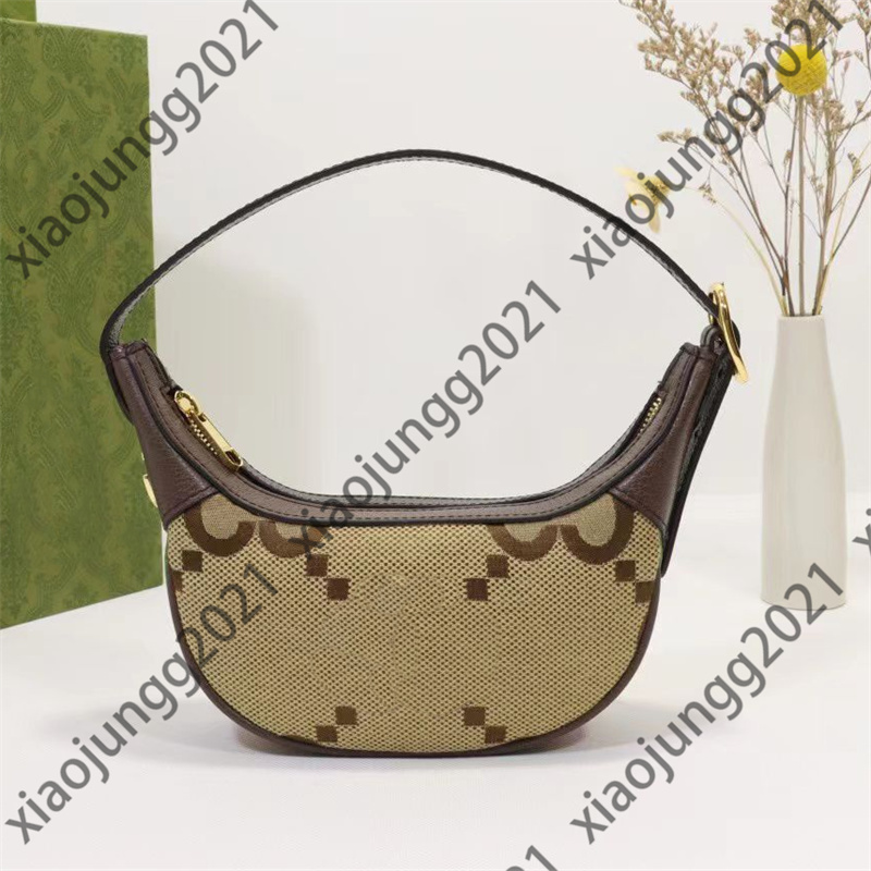 Men womens Fashion shoulder bags Underarm messenger bag luxurys designer handbag Crossbody bag purse top quality leather pochette Half Moon clutch totes bag wallet