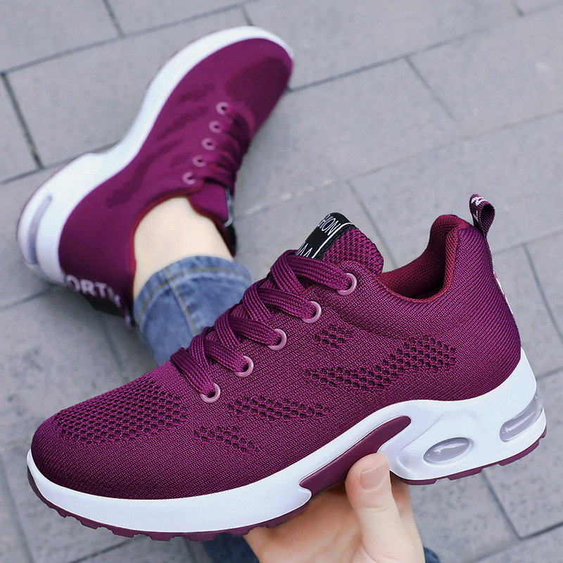 Korean Style Cloud Cushion Sport Shoes Unisex - Spring Summer Lightweight Mesh Running Shoes Non-Slip Walking Shoes