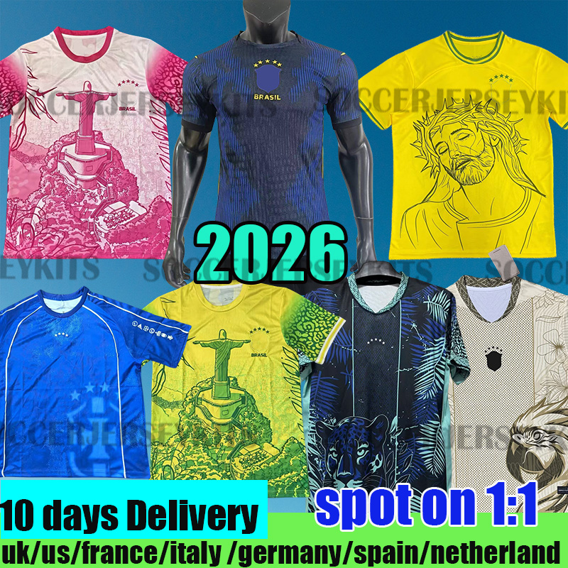 JESUS Copa brasil jersey 2026 CASEMIRO Camiseta de futbol PAQUETA RICHARLISON football shirt maillots football MARQUINHOS VINI JR RAPHINHA BRAZILS brizil jersey