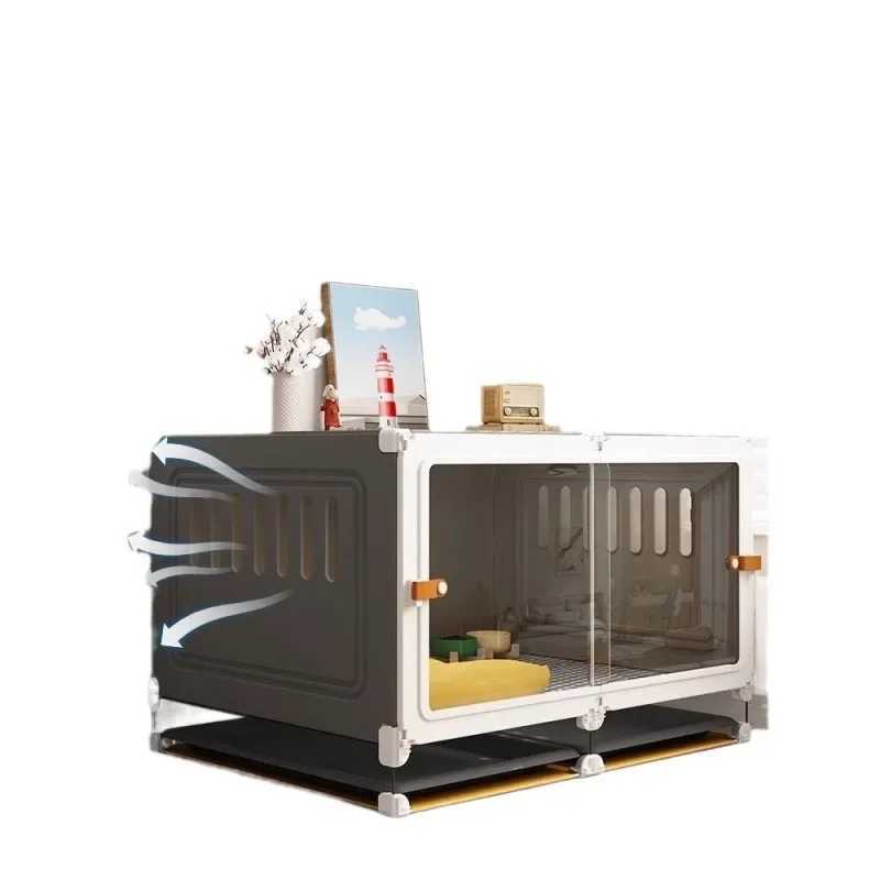 Dog Cage Small Dog House Indoor Dog Shed Toilet Integrated Dog Fence Medium sized Dog Teddy Bear Dog Cage X250412