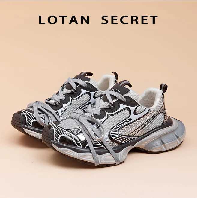 Lacing up running shoes Wens casual sneaker Couple Sport Shoes Thick Sole Luxury designer shoes Retro Dirty Casual Dad Shoes Z250411
