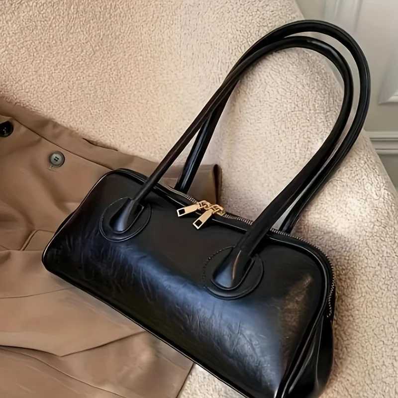 1 piece of Fi artificial leather shoulder bag elegant handbag with patchwork details Versatile top handle walletXJ250412