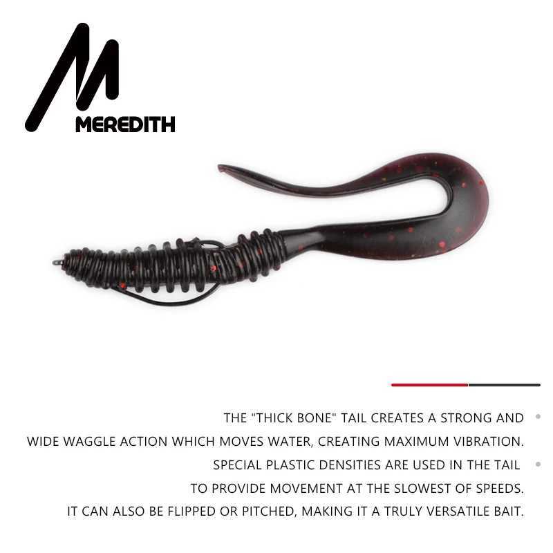 Meredith Mad Wag Mini 5cm 0.6g 20/pcs Artificial Silicone Lures Fishing Soft Baits Wobblers Fishing Soft Lures Swimbait Lures Z250411