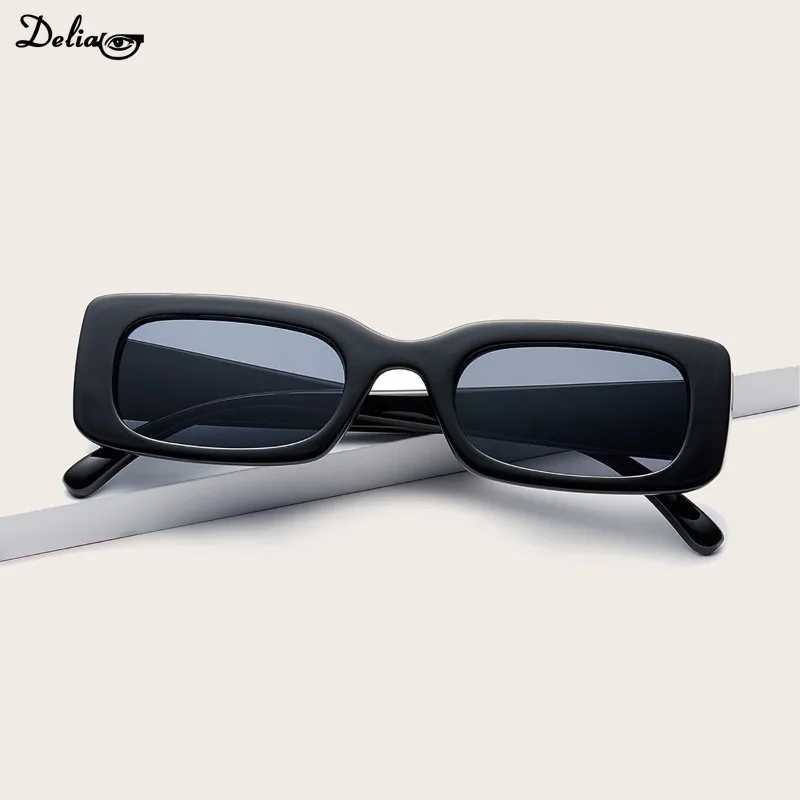 2024New Retro Small Sunglasses Mens and Womens Fashion Trendy Vintage Popular Square Frame Rectangle Sunglasses UV Protection Z250411
