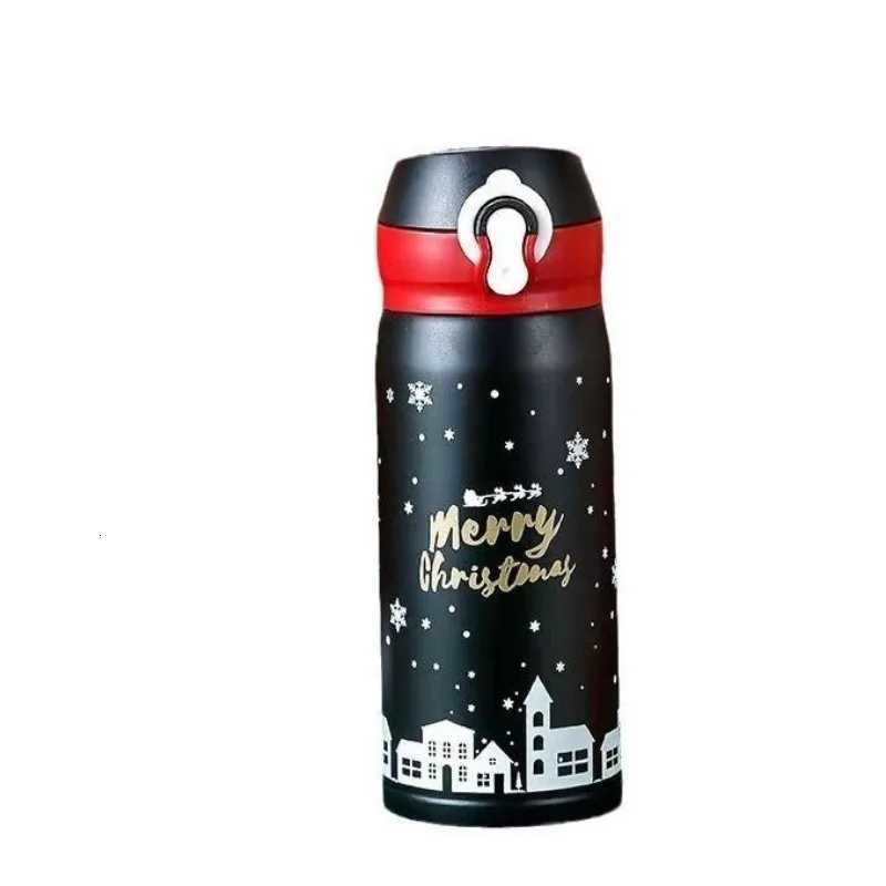 Christmas 500ml Christmas Thermos Cup Vacuum Flask 304 Stainless Steel Water Bottle Portable Insulated Thermal Mug Christmas Gift Y251112