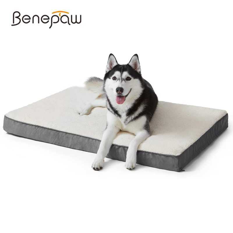 Benepaw Orthopedic memory foam dog bed suitable for small medium and large dogs durable and comfortable pet pad removable cover dog pad X250412