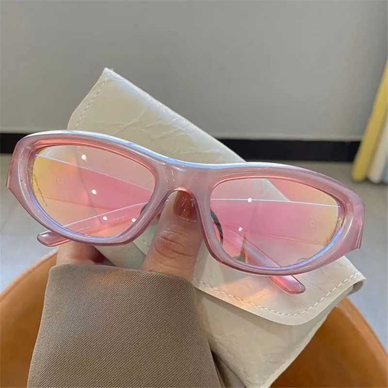 Y2k Punk Sports Sunglasses for Women Men Fashion Mirror Sun Glasses Shades UV400 Driving Outdoor Street Photo Goggle EyewearC250411