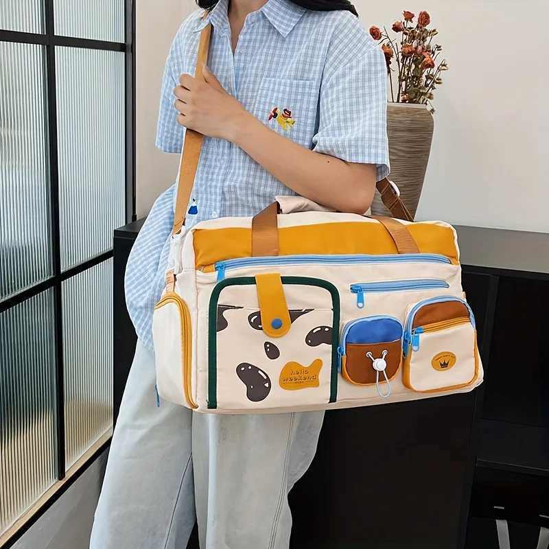 Travel Sports Fitness Bag Womens Multi-functional Portable Shoulder Luggage Bag for Business TripsC250412