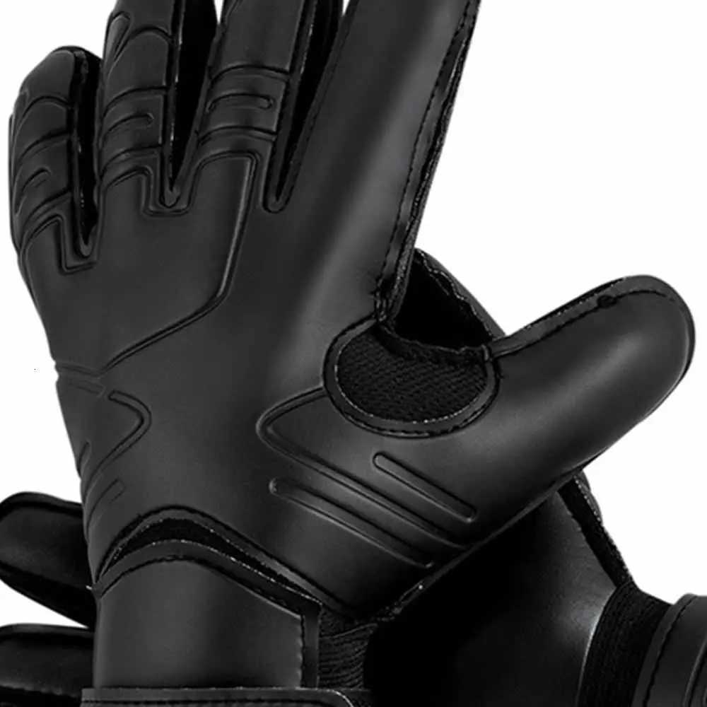 Finger Protection Goalie Gloves Wear-Resistant Durable Latex Soccer Gloves Handguard Black Football Goalkeeper Gloves OutdoorW251112