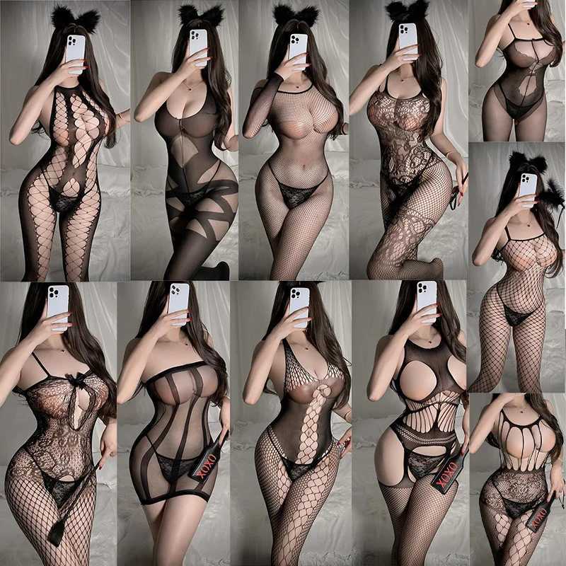 Sex Lingerie tight lace embroidered jumpsuit open cut sissyfikation through sexy womens sexy clothing sex shop W250412