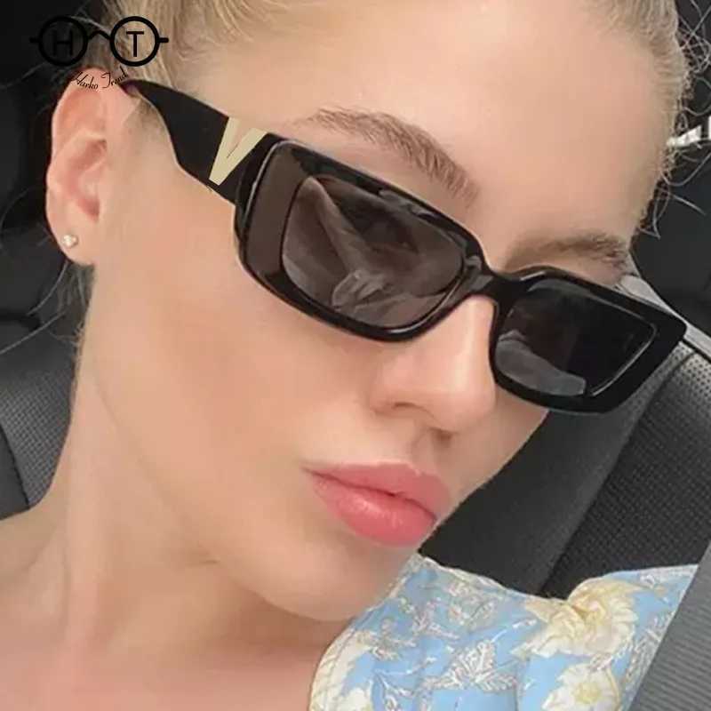 Retro Rectangle Sunglasses Women Brand Designer Vintage Small Frame Sun Glasses Ladies Classic Black Square Oculos De Sol Z250412