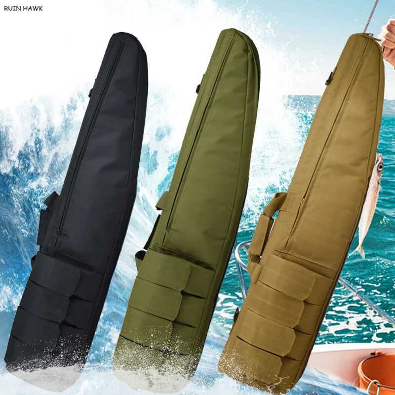 98CM / 118CM Shooting Hunting Fishing Bag Airsoft Sniper Rifle Gun Case Tactical Gun Bag Outdoor Sport Wargame Fishing Rod Bag Z250411
