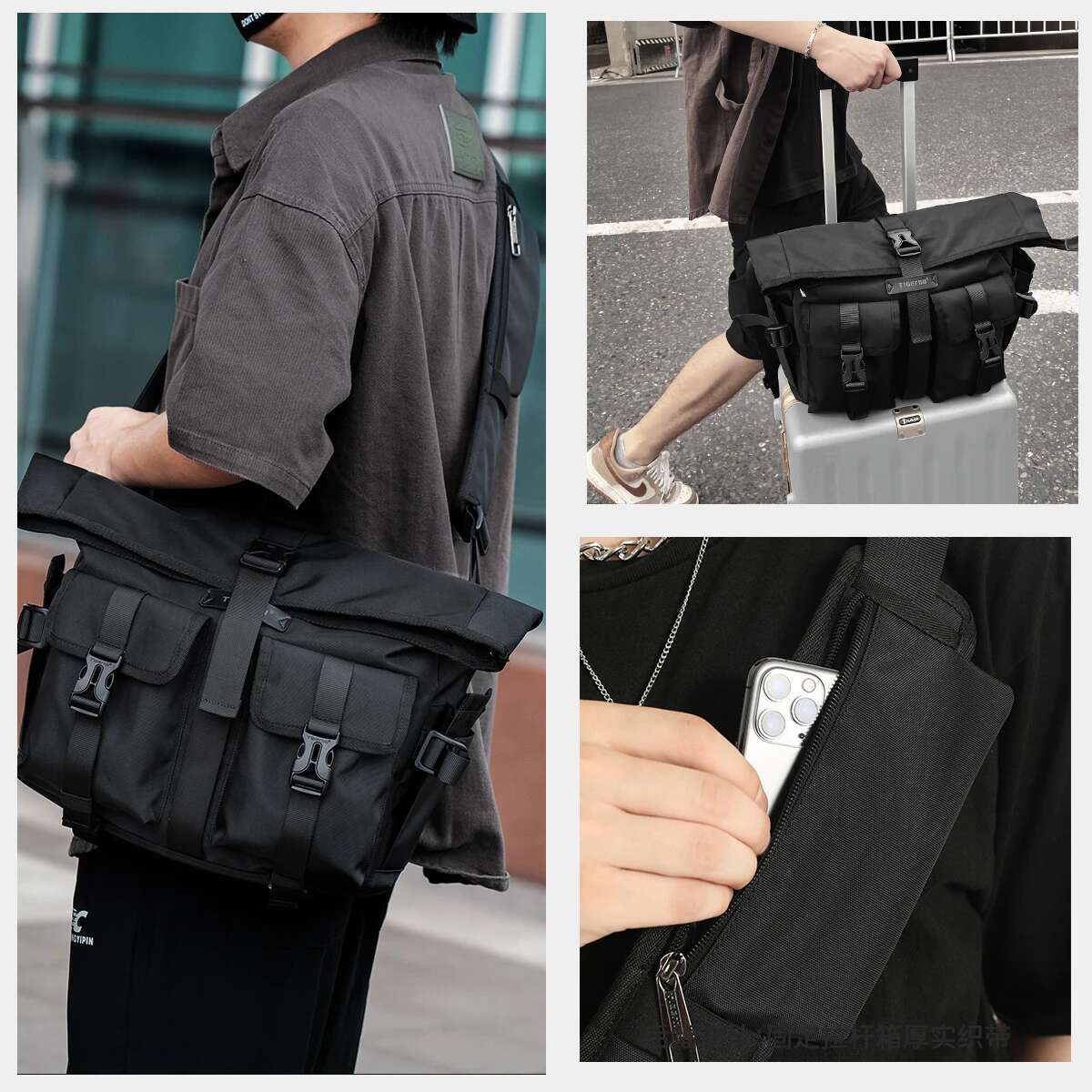 Lifetime Warranty Fashion Messenger Male Shoulder 13.3Inch Laptop Bag Outdoor Crossbody For Men Cycg Bags Boys