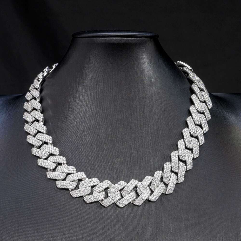 Moissanite hip-hop high-end Cuban chain