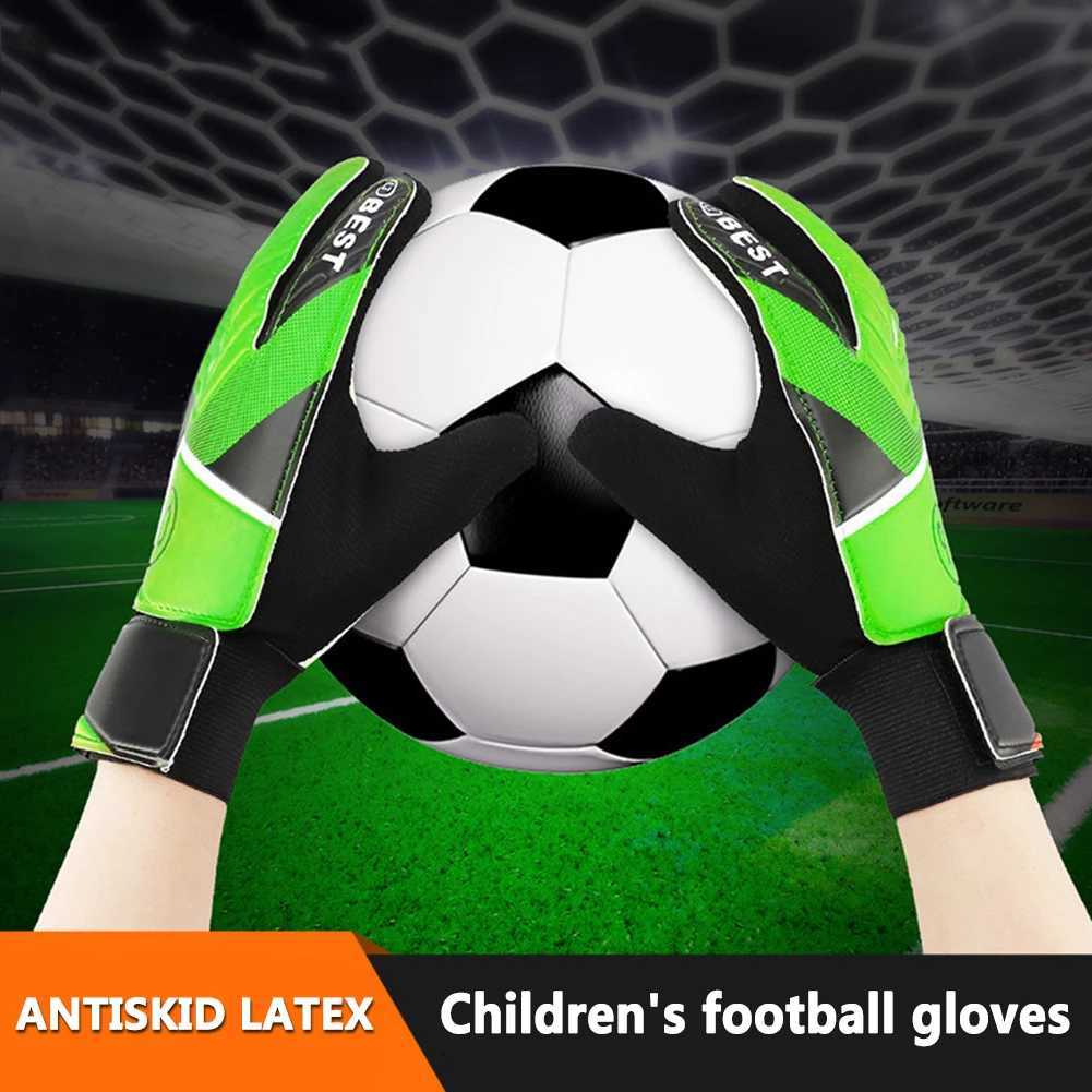 Soccer Gloves Latex Support Football Goalkeeper Gloves Finger Protection Anti-Slip Training Soccer Goalie Gloves for Kids AdultsW251112
