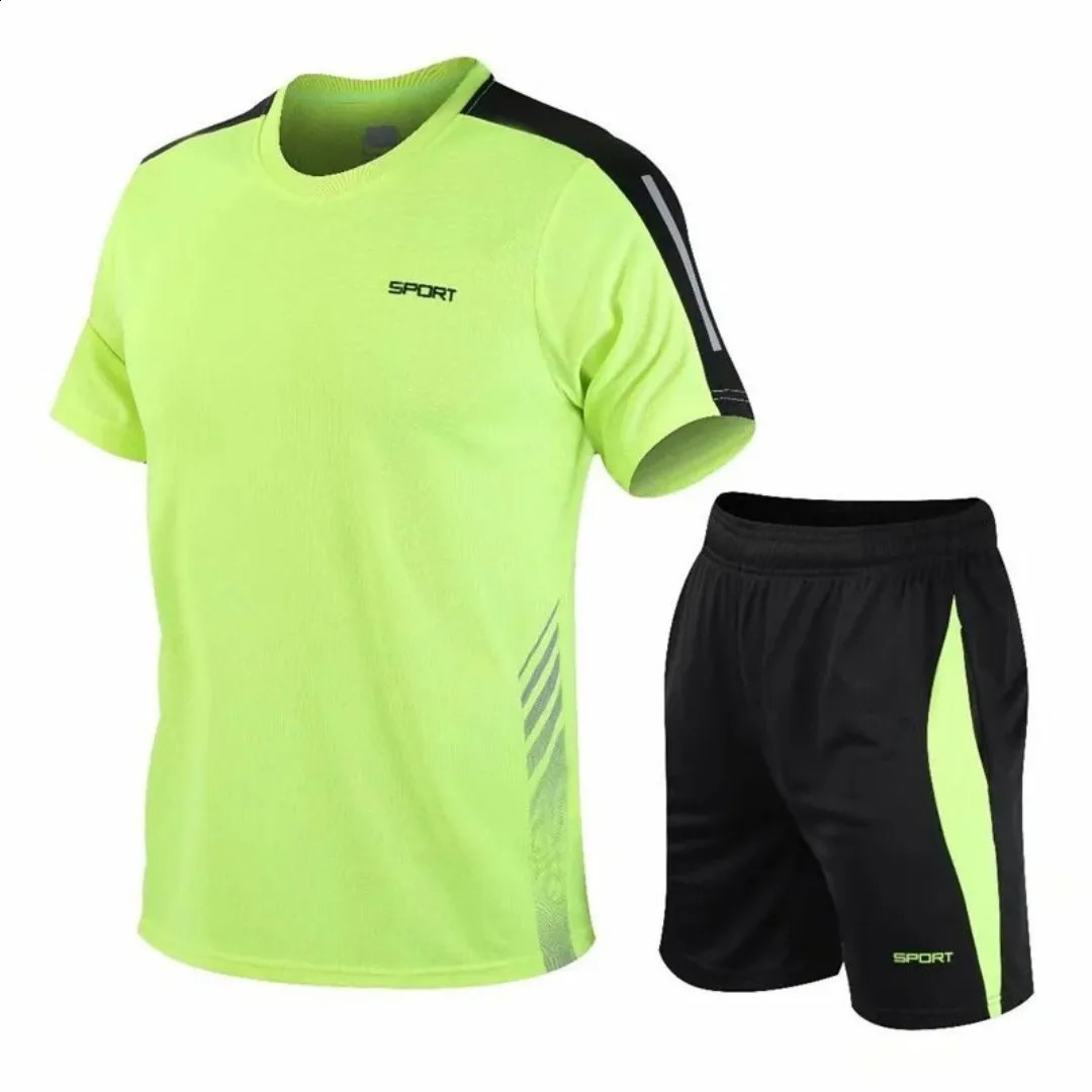 2025 summer lightweight breathable comfort soft quick dry sweat absorbent mens tracksuit 250407