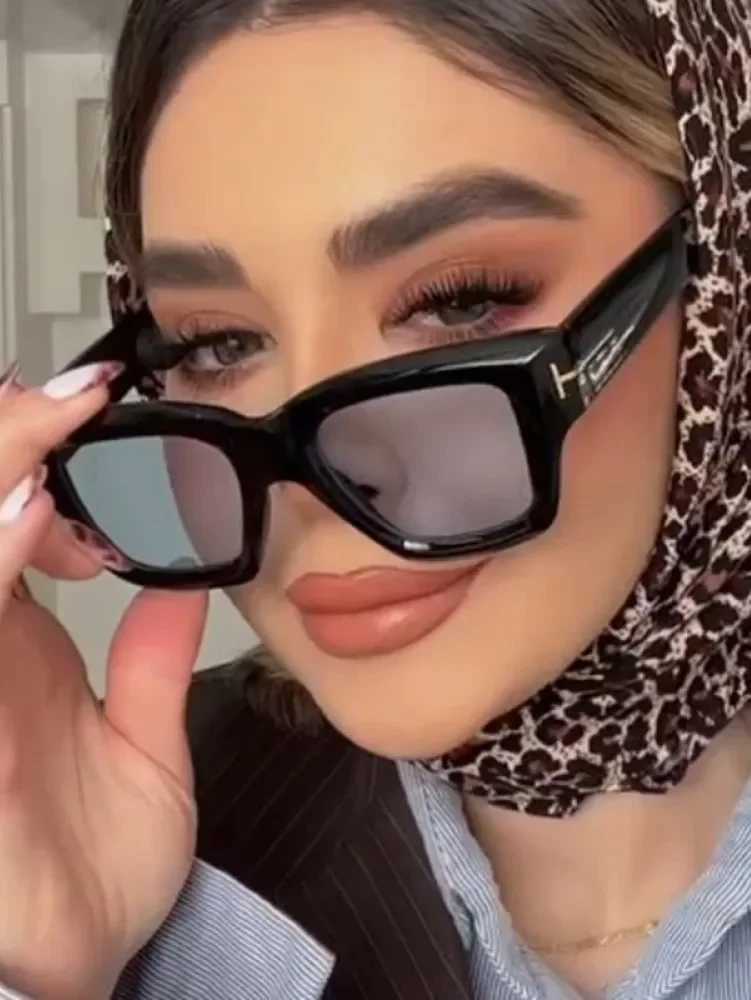 New Square Sunglasses Women Brand T-Shaped Large Frame Sun Glasses Trendy Hip Hop Eyewear Shadow for Female Eyeglasses UV400 Z250411