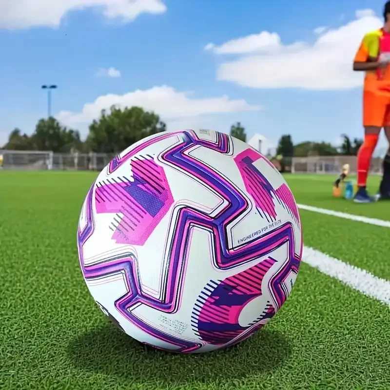 2026 Soccer Ball Standard Size 5 High Quality PU Outdoor Grass Team Sports Match Game Seamless Football Training futbol topuW251111