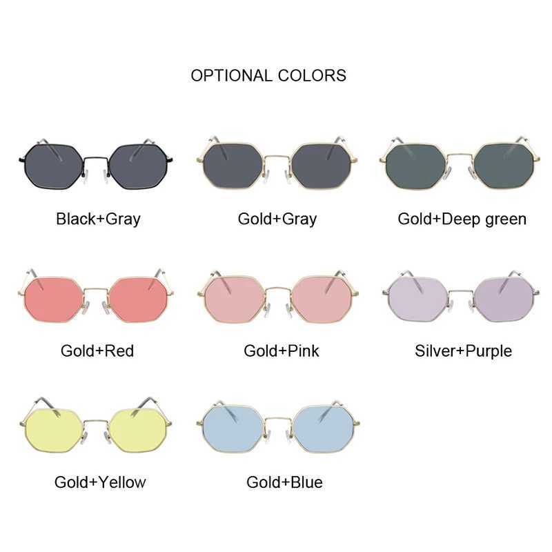 Hexagon Yellow Sunglasses Woman Retro Brand Designer Classic Sun Glasses For WomanLuxury Ladies Sunglasses Mirror Female Oculos Z250411