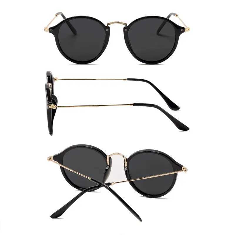 New Arrival Round Sunglasses coating Retro Men women Brand Designer Sunglasses Vintage mirrored glasses Z250411
