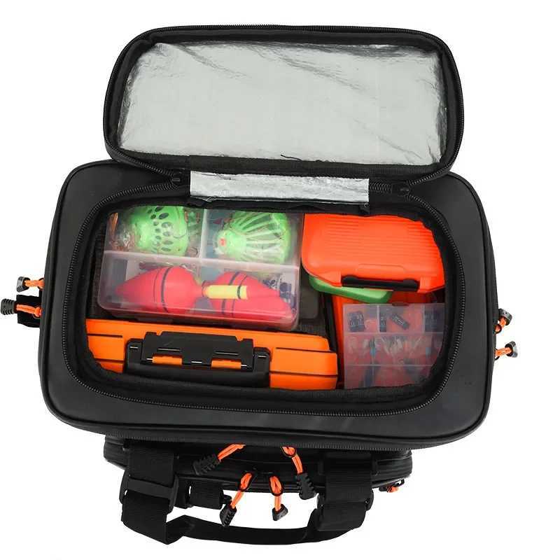 Fishing Lure Bag Waistpack Waterproof New Lightweight Shoulder Backpack Fishing Reel Case Gear Bag Multifunctional Fishing Box Z250411