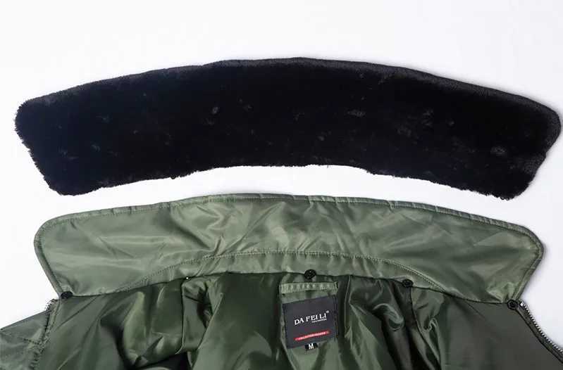 Fashion B15 fur collar winter thick nylon flight jacket WW2 mens bomber jackets Y251111