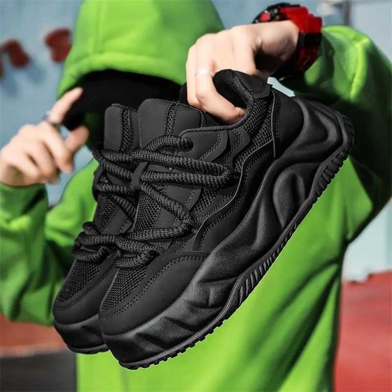 2024 Casual Breathable Bread Mesh Cfortable and Non-Slip Running Platform Increased by Sports White Shoes Men Z250411