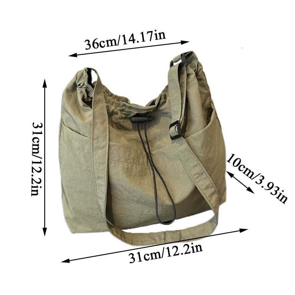 Women Canvas Crossbody Bags Large Capacity Shoulder Bags For Teenager Messenger Bag Student drawstring School Bags Woman PacketT2511112