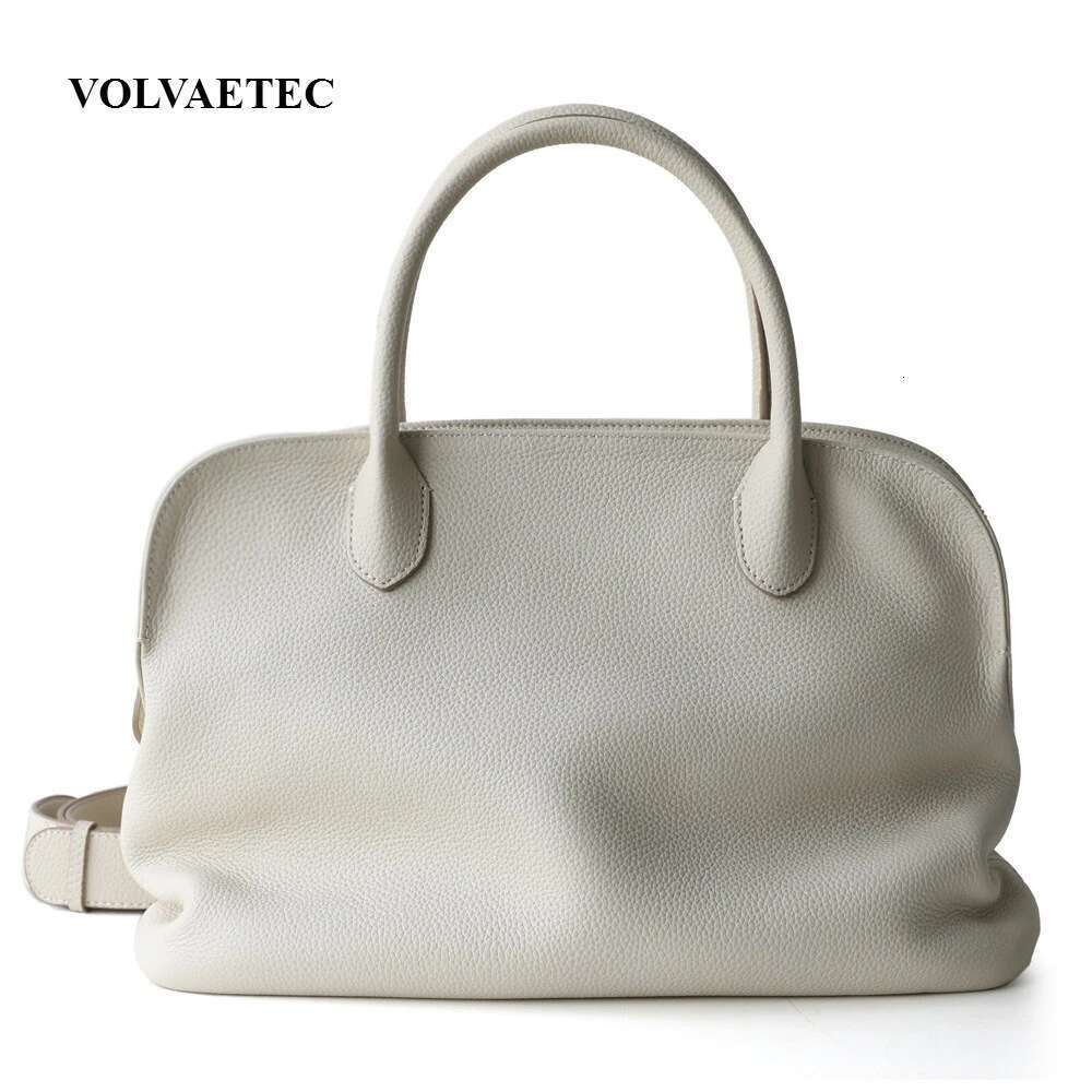 Designer Bag VOAETEC 2025 Simple Soft First Layer Cowhide High Texture Large Capacity Leather Tote Commuter Portable Shell Women's Bag