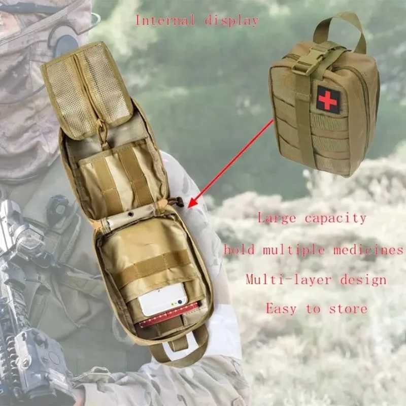 Tactical First Aid Kit Medical Kit Emergency Outdoor Military Hunting Vehicle Camping Survival Tool Military Edc Medical Bag Z250411