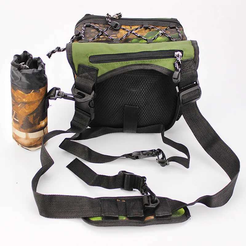 Fishing Bag Rod Hanging Multi-purpose Lure Waist Bags Square Camoflage Lure Tackle Storage Shoulder Messenger Nylon Bags Z250411