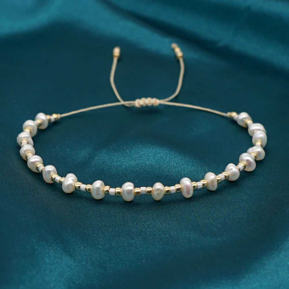 Go2Boho Miyuki Seed Bead Bracelet Fashion Dainty Jewelry Tiny Natural Freshwater Pearl Bracelets for Women Jewellery GiftC250411