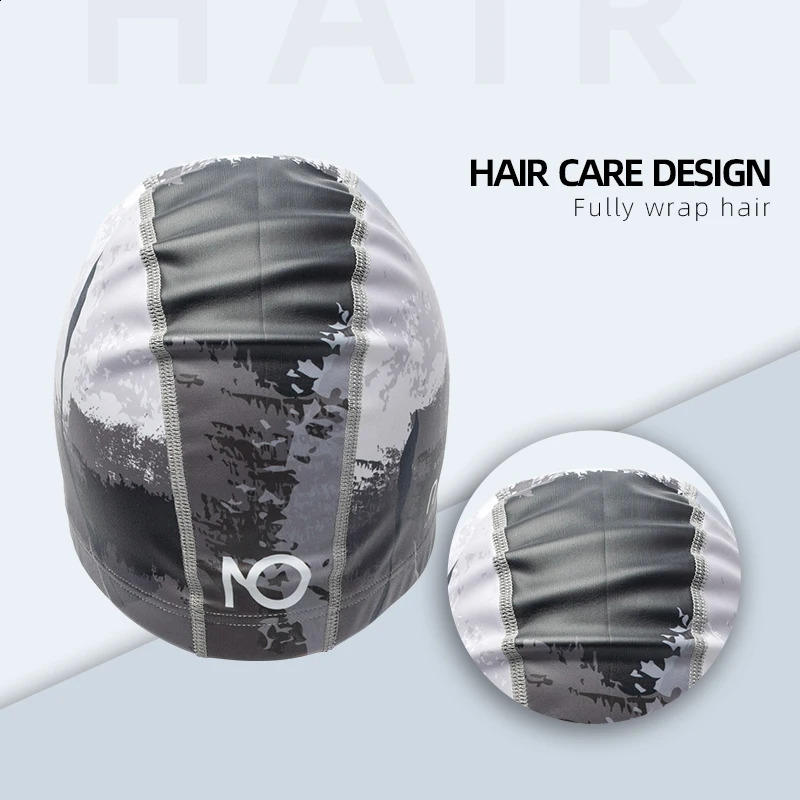 Nujune High Elastic Swimming Caps Adult Waterproof Stretchable Comfortable Ear Hair Protection Summer Pool Bathing Hat 250411
