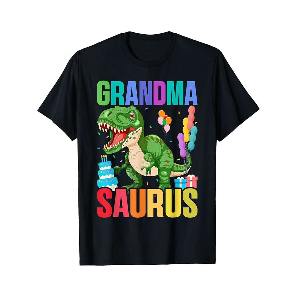 Designer T shirt Grandmasaurus T Rex Dinosaur Grandma Saurus Family Matching ,100% cotton, short sleeve , Wrinkle resistant, Casual, comfortable fit -