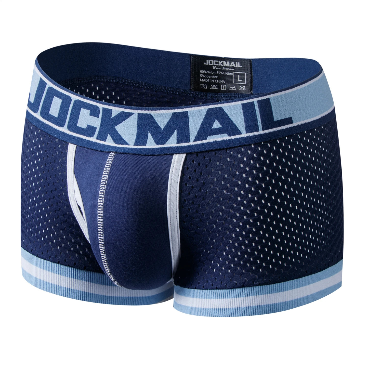 Mens Underwear Boxer Breathable Mesh Boxer Brief Male Underpants Sexy Panties Mens Bodysuit Trunks PantQuick Dry Sports Fitness250403