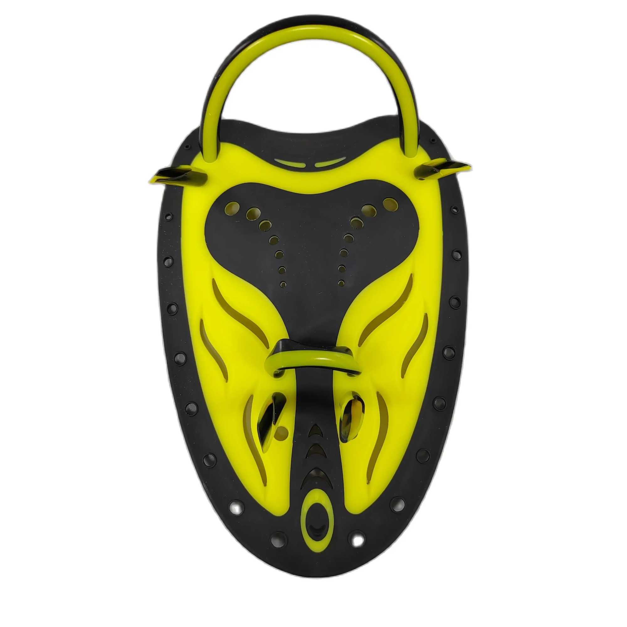 QYQ Adult Adjustable Silicone Hand woven Strap Diving Gloves Finger Collar Learning and Training Equipment Professional Swimming Paddles Frog FingersY